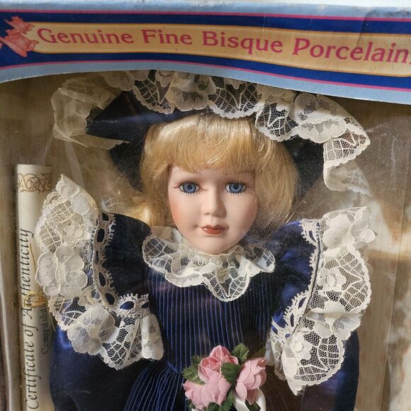 Soft Expressions 18" Hand Painted Fine Bisque Porcelain Doll  New-see info - Picture 4 of 5